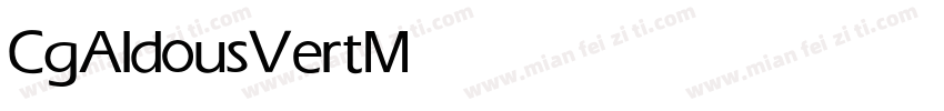 CgAldousVert Medium字体转换